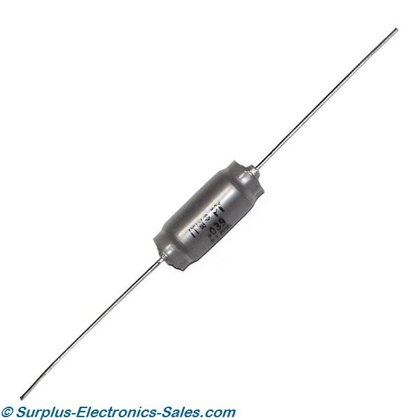 .039uf 400V 10% Polystyrene Capacitor 5/Pkg - Click Image to Close
